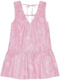 GANNI patterned sleeveless dress - Pink