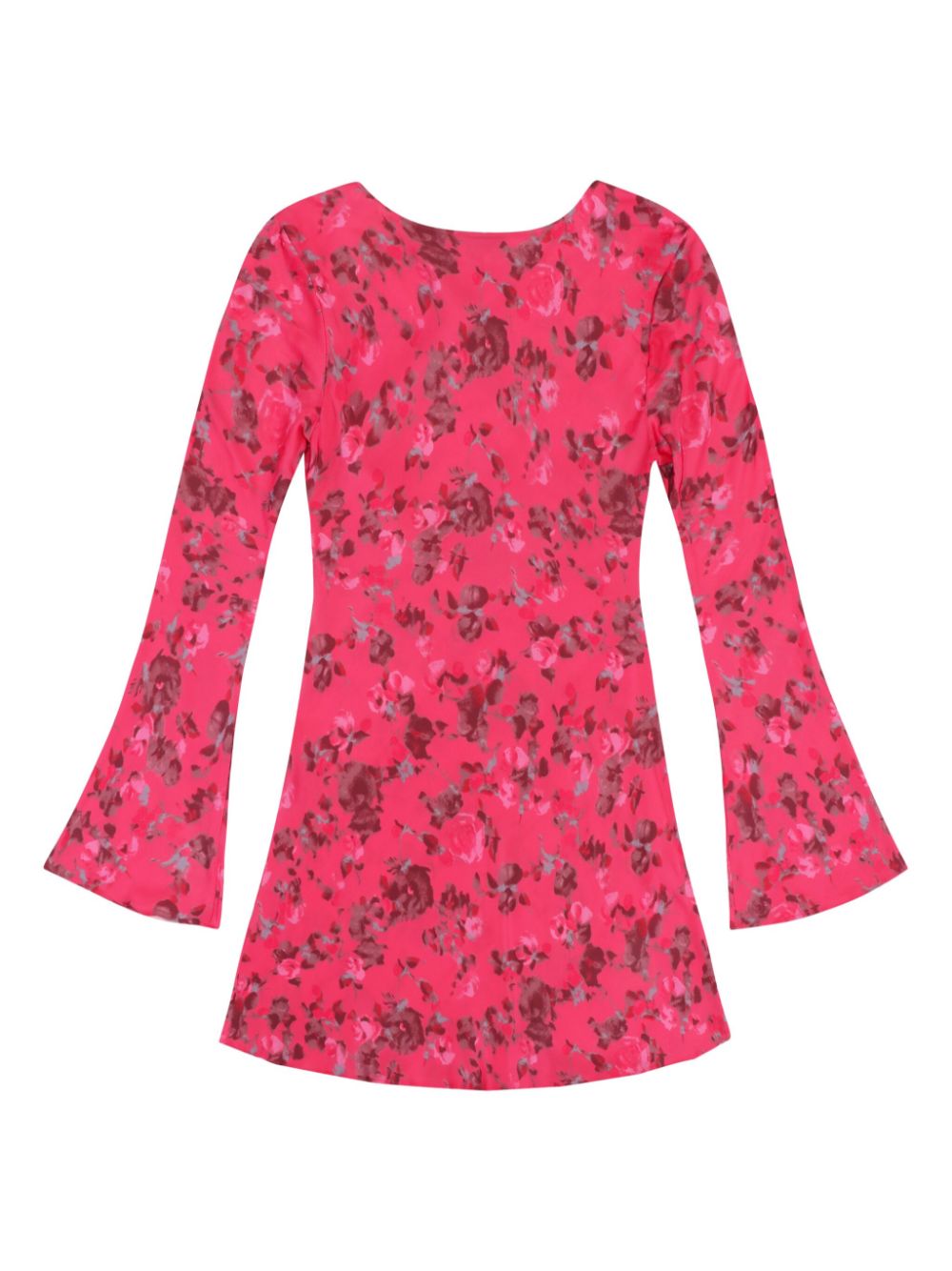 GANNI floral-print long-sleeve dress Women