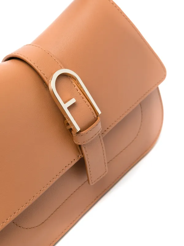 Furla Flow クラッチバッグ ミニ | ブラウン | FARFETCH JP