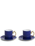 L'Objet Lapis espresso cup and saucer (set of two) - Blue