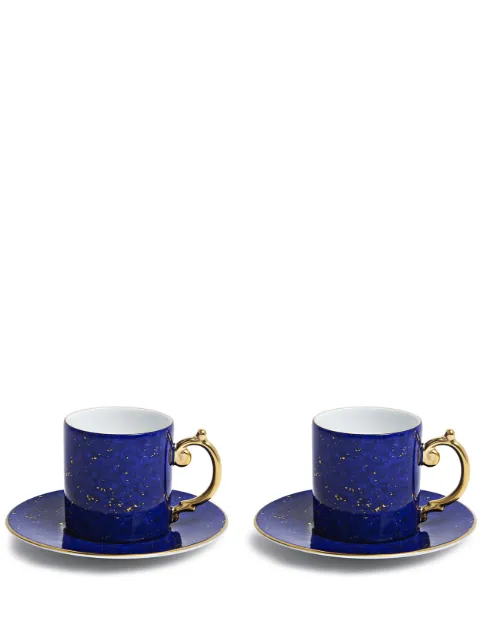 L'Objet Lapis espresso cup and saucer (set of two)