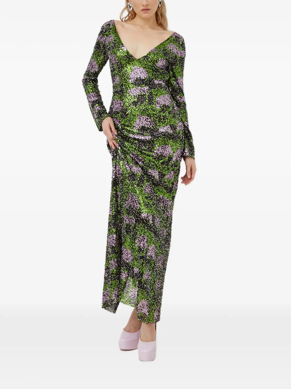 Stine Goya Allie open-back dress - Verde