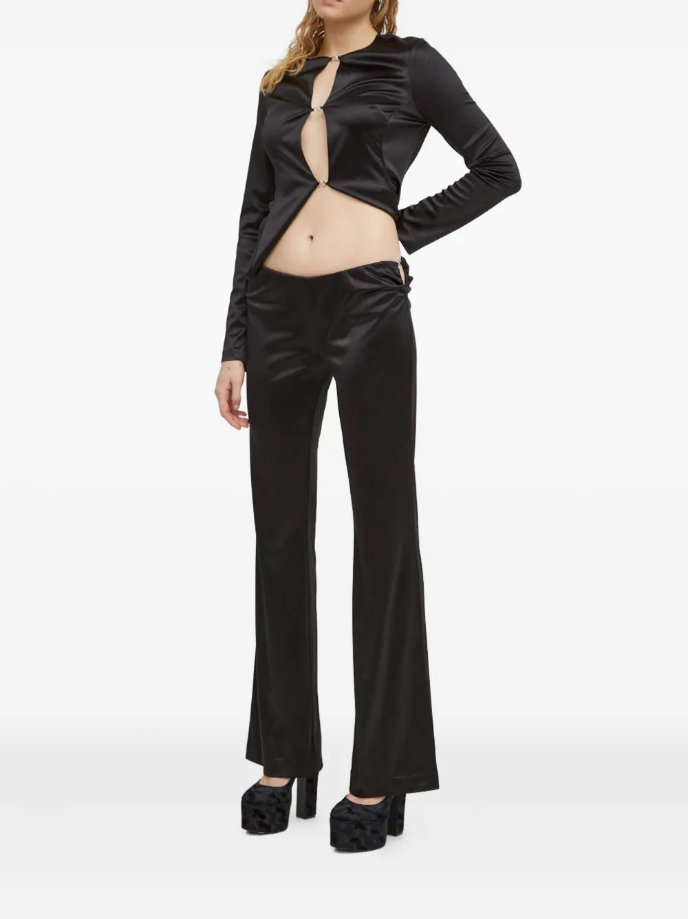 Stine Goya Broek met plakkaat - Zwart