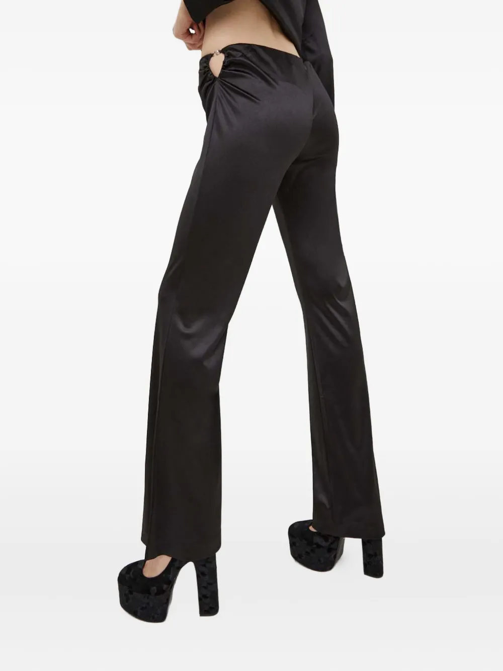 Stine Goya Plaque-detail Trousers In Black