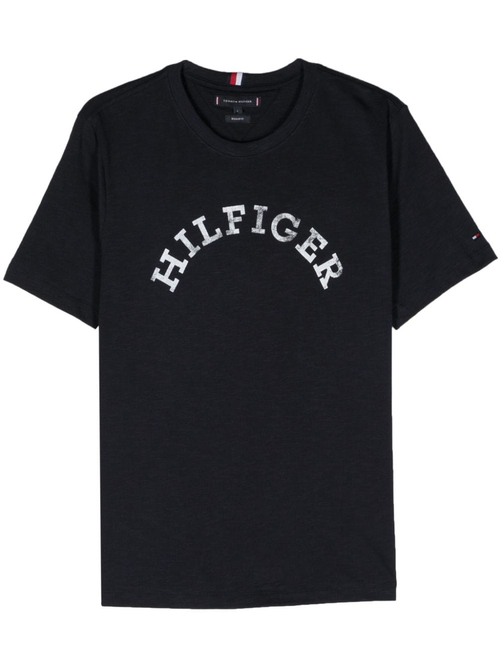 Tommy Hilfiger Logo-print Short-sleeve T-shirt In Blue