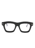 Kuboraum wayfarer-frame glasses - Black