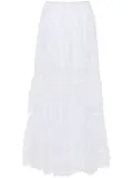 Charo Ruiz Ibiza Simet lace long skirt - White