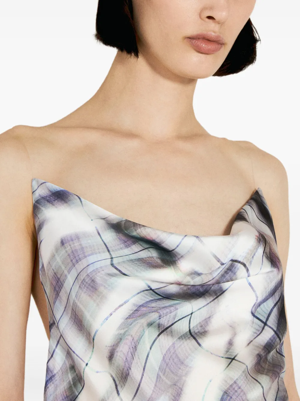Y Project Invisible mini-jurk met schouderbandjes Blauw