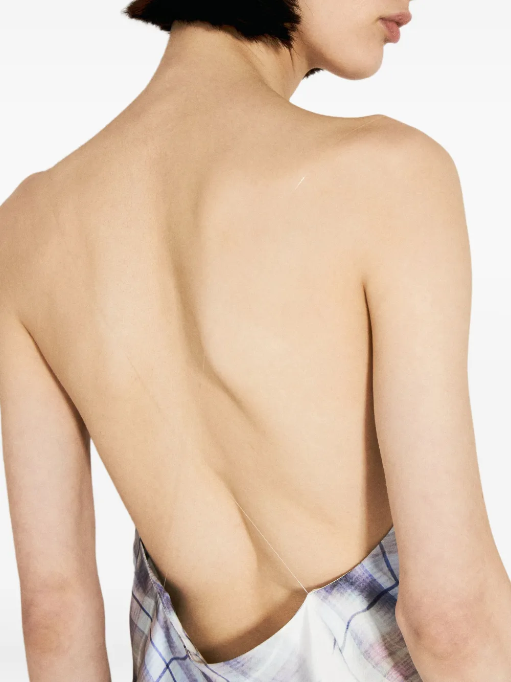 Y Project Invisible mini-jurk met schouderbandjes Blauw