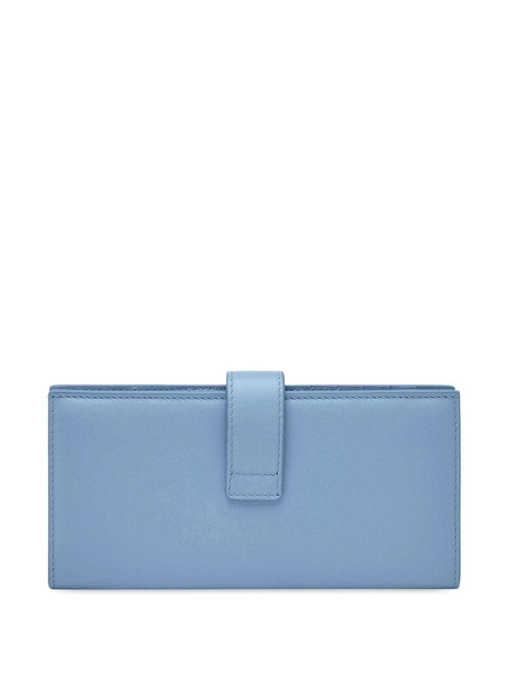 Shop Ferragamo Hug Gancini-lock Leather Wallet In Blue