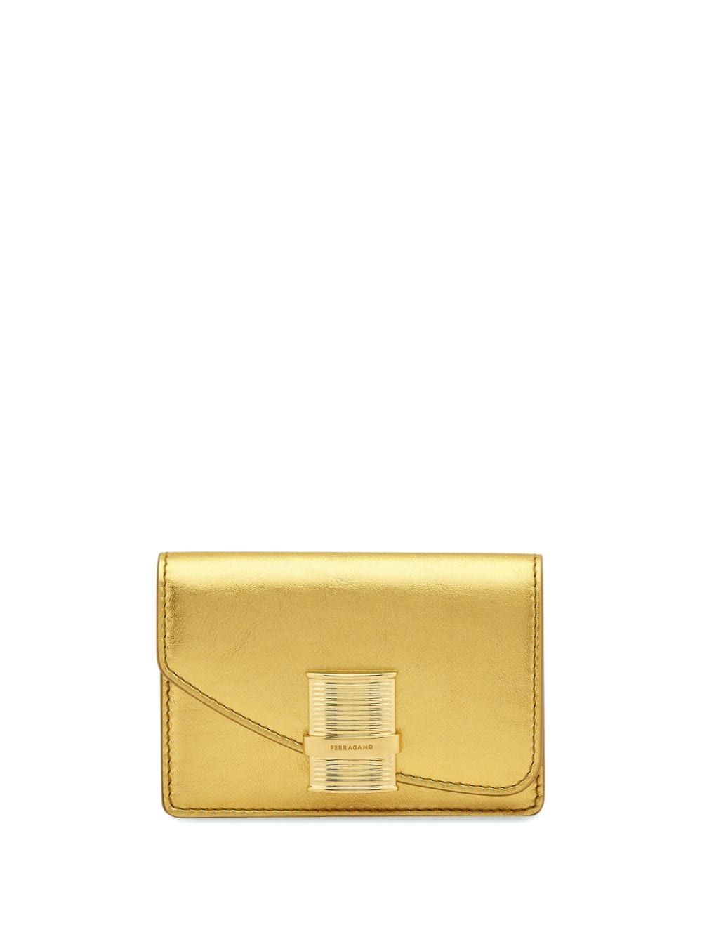 Ferragamo Fiamma card holder - Oro