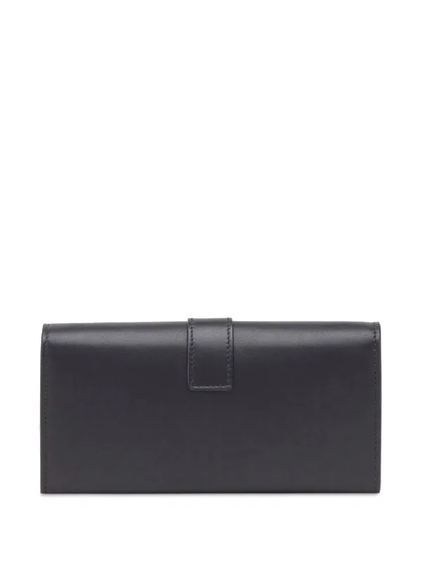 関税込【Ferragamo】ハグ コンチネンタル ウォレット ブラック Ferragamo Hug レザー チェーンウォレット | ブラック | FARFETCH JP
