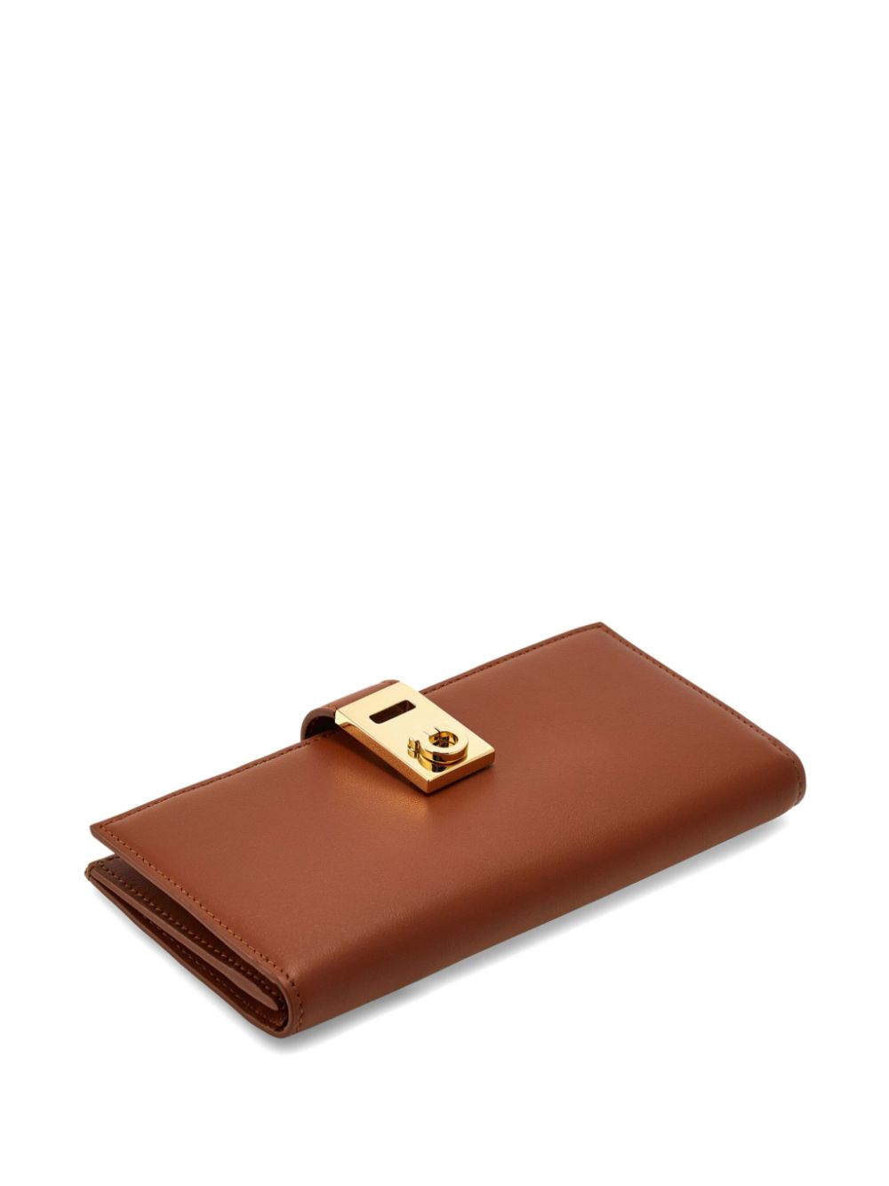 Ferragamo Hug two-tone continental wallet - Brown