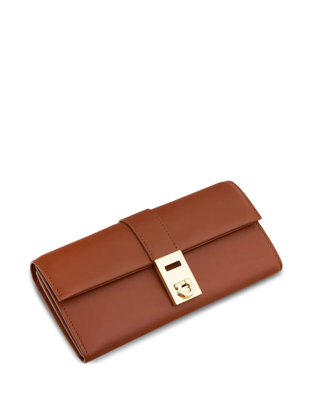 Ferragamo Gancini clutch Bruin