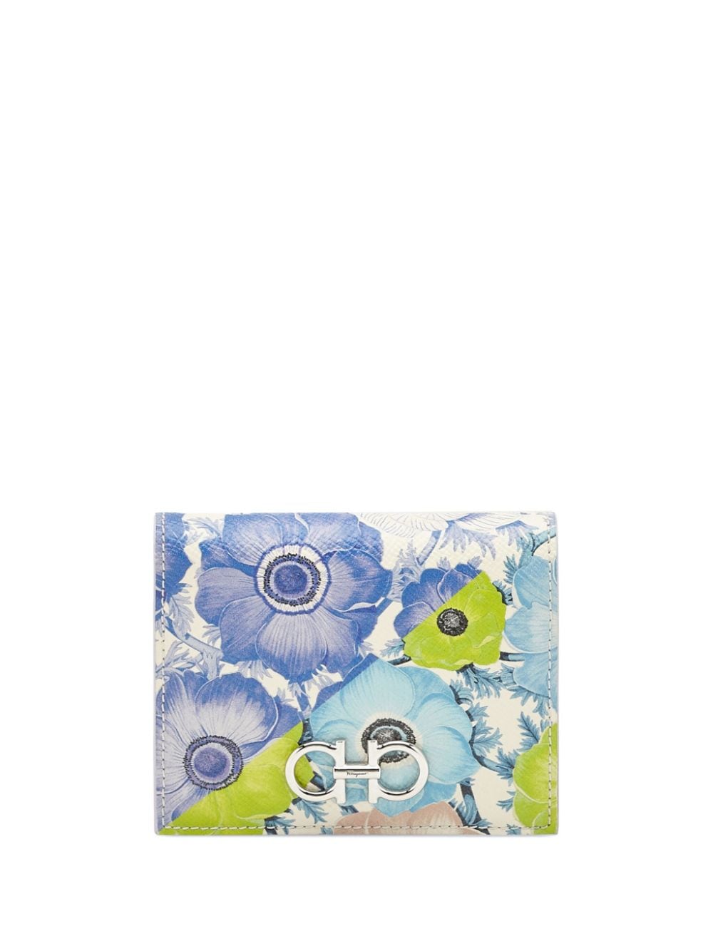 Ferragamo Gancini Compact Wallet In Multicolor