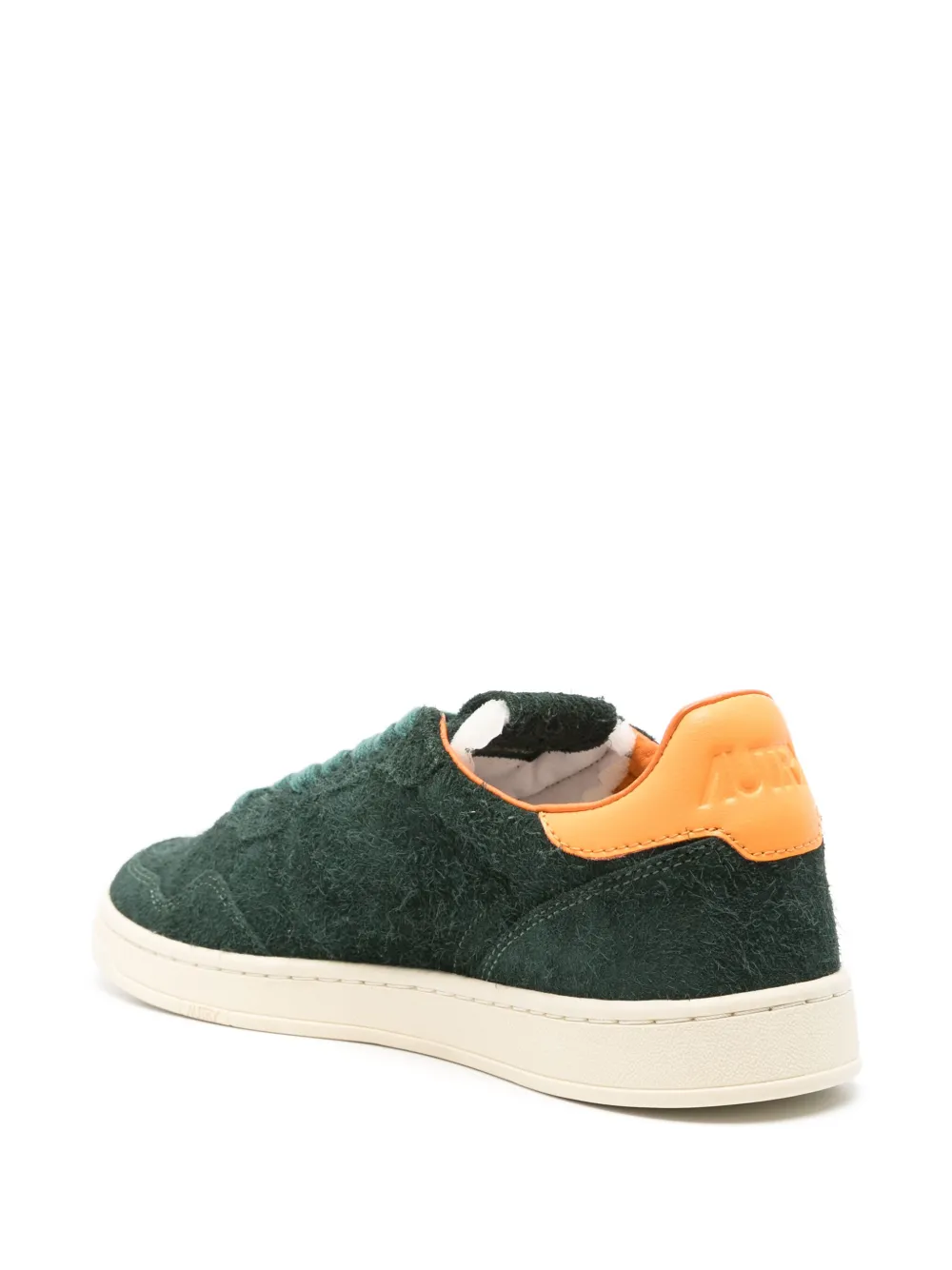 [AUTRY] Medalist sneakers in Hairy SUEDE GREEN ☆送料込☆ Autry Medalist Low Sneakers In White Leather And Bottle