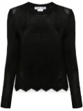 Comme Des Garçons Comme Des Garçons contrasting-trim jumper - Black