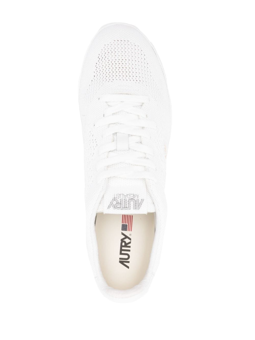 Shop Autry Medalist Easeknit Sneakers In White