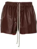 Rick Owens Gabe leather shorts - Brown