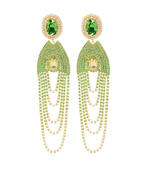 Magda Butrym crystal-embellished clip-on earrings