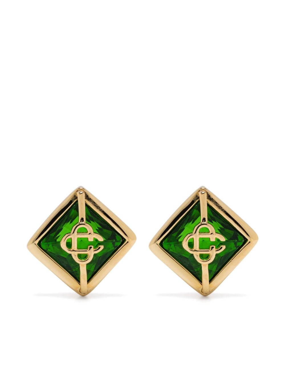 Casablanca gold-plated crystal earrings