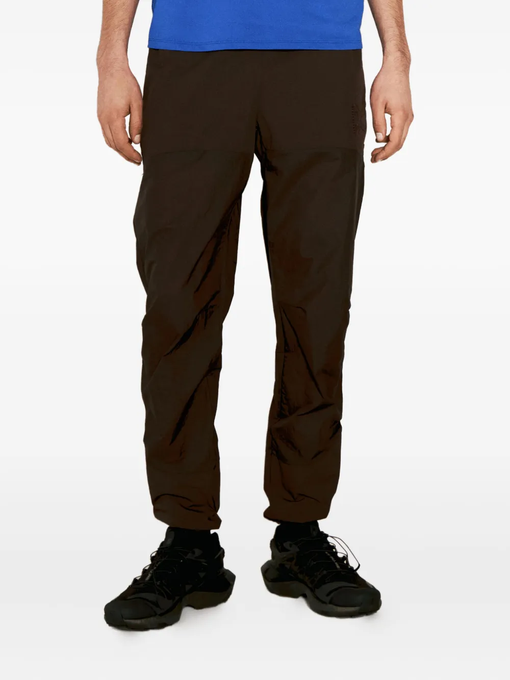 District Vision nylon tapered trousers - Marrone