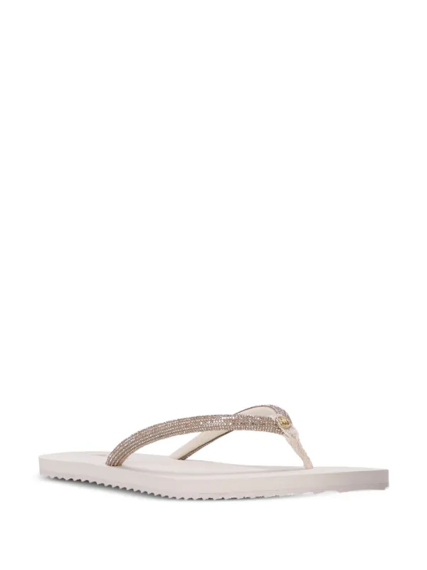 【Michael Kors】Stark Embellished Glitter and Fur Sandal Stark Embellished Glitter and Faux Fur Slide Sandal