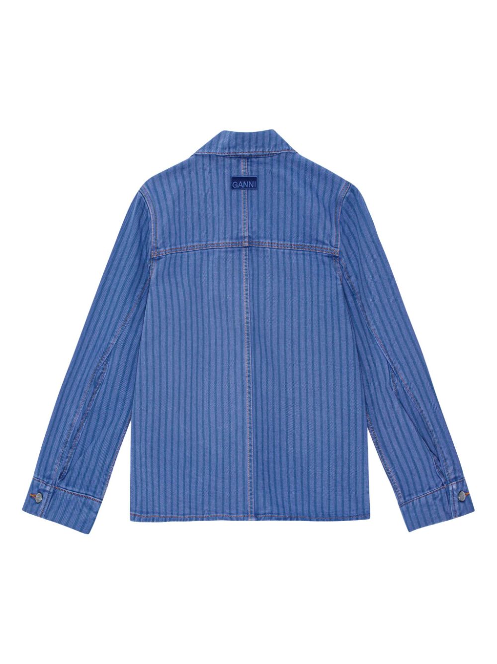 GANNI striped denim jacket Women