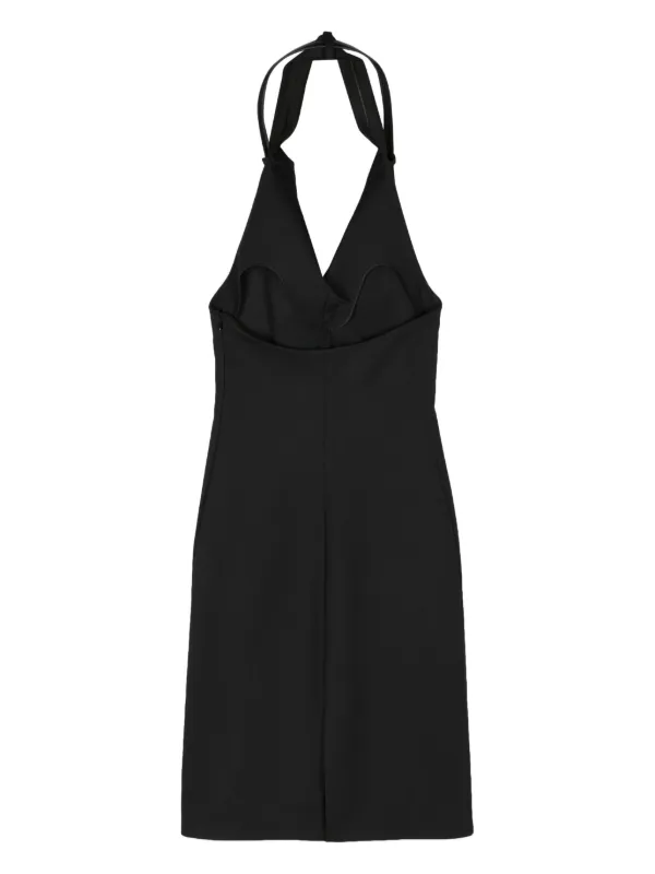 Coperni belted-halterneck Midi Dress | Black | FARFETCH