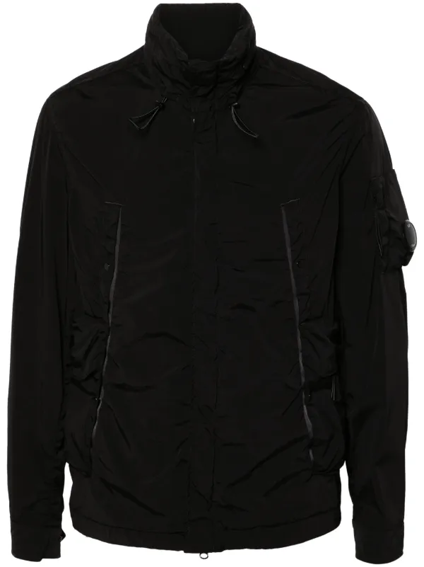 C.P. Company Lens detail concealed hood Jacket Black FARFETCH CA