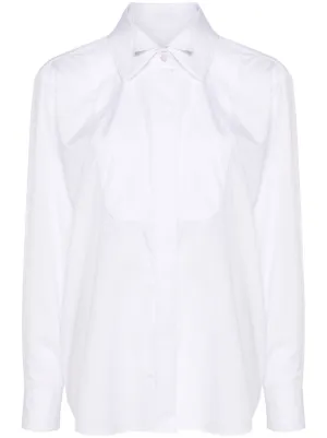 Sacai プリーツディテール シャツ | ホワイト | FARFETCH JP