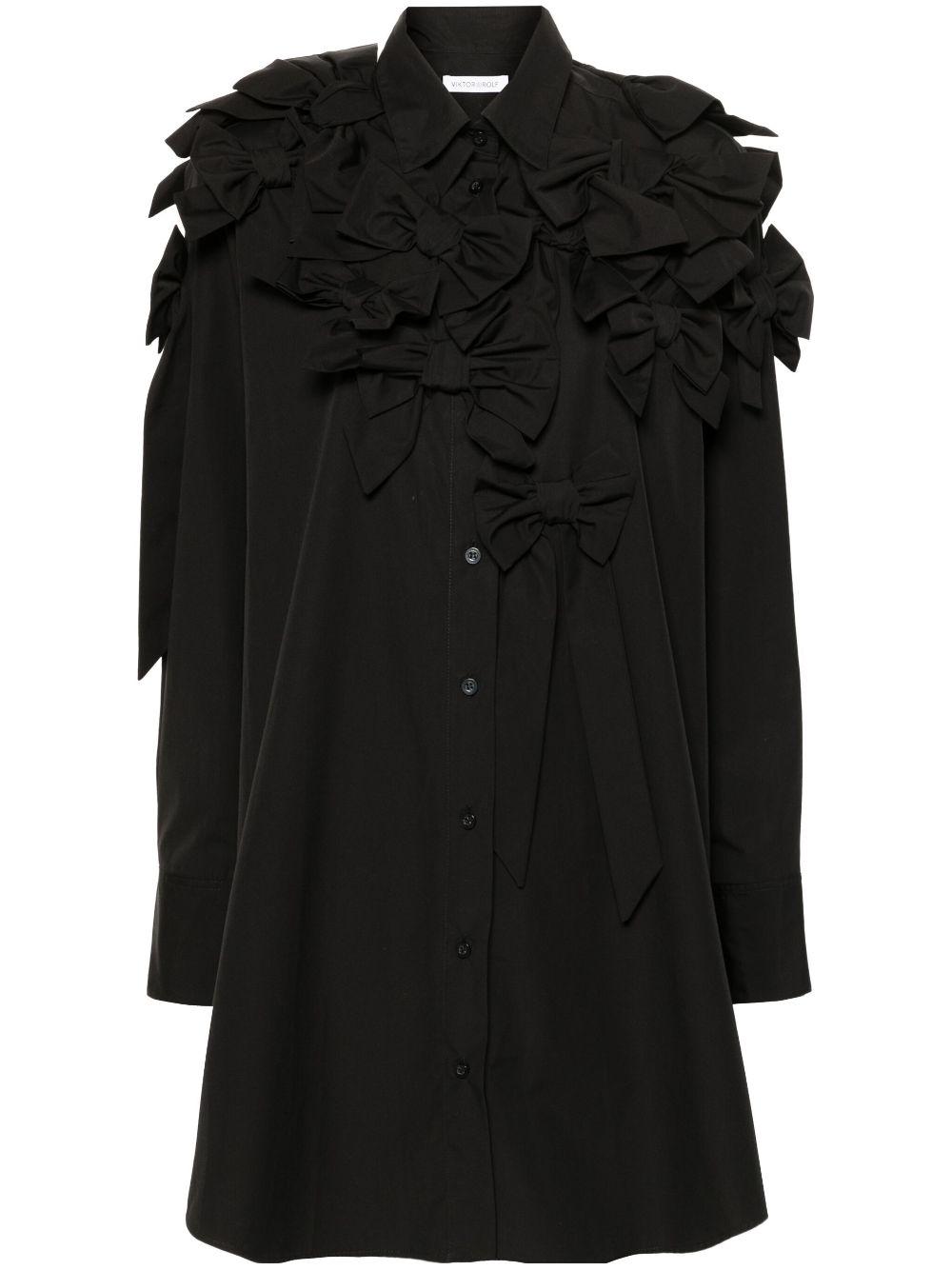 Viktor & Rolf bow-detail shirt dress - Black