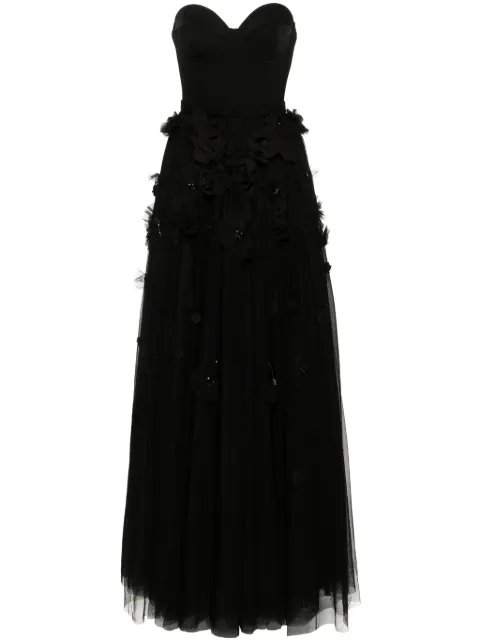 Viktor & Rolf floral-appliqué dress ED04322 - 0