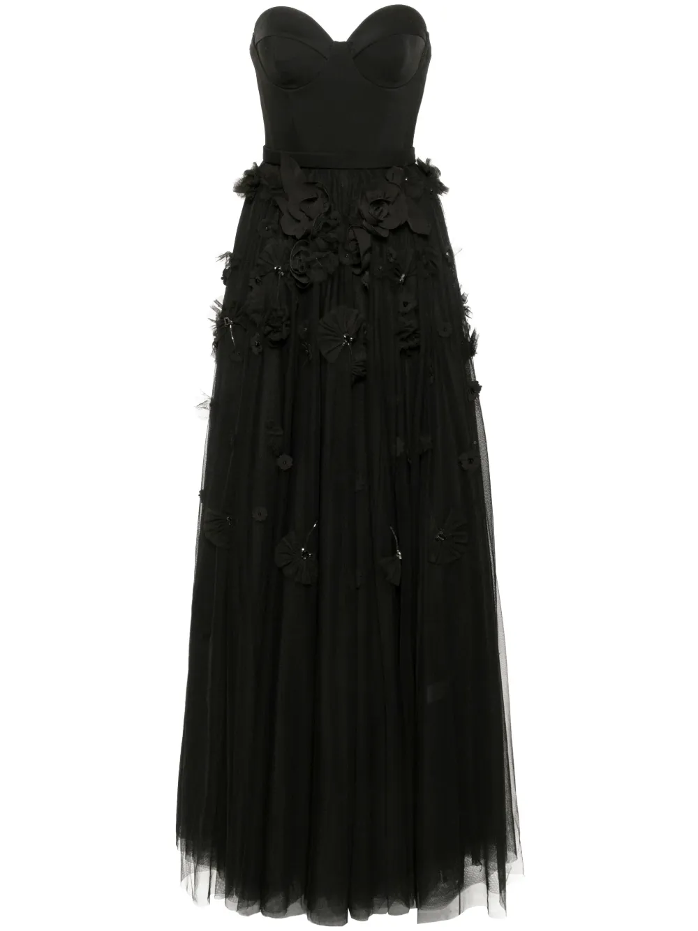 Viktor & Rolf floral-appliqué dress | Black | Image 1