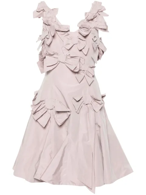 Viktor & Rolf floral-appliqué V-neck dress