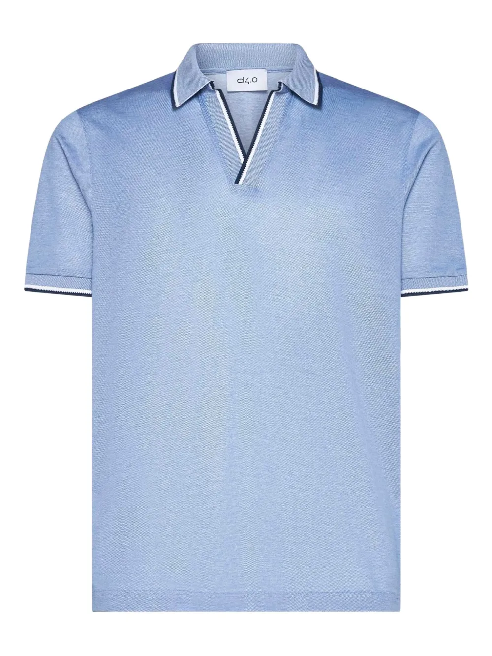 tipped-collar polo shirt