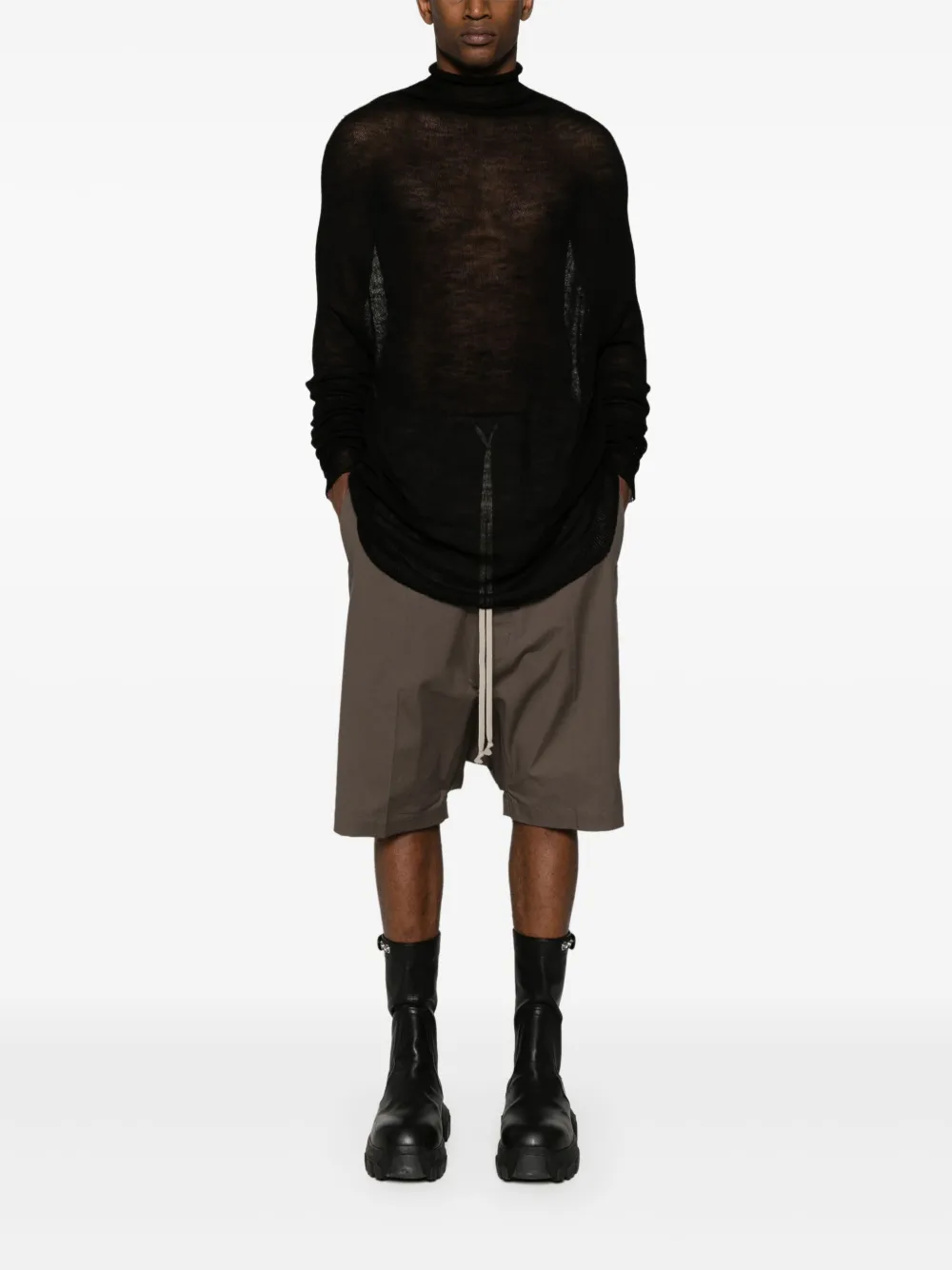 Rick Owens Shroud open-knit jumper | Knitted Sweaters | Image 2