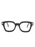Kuboraum wayfarer-frame glasses - Black
