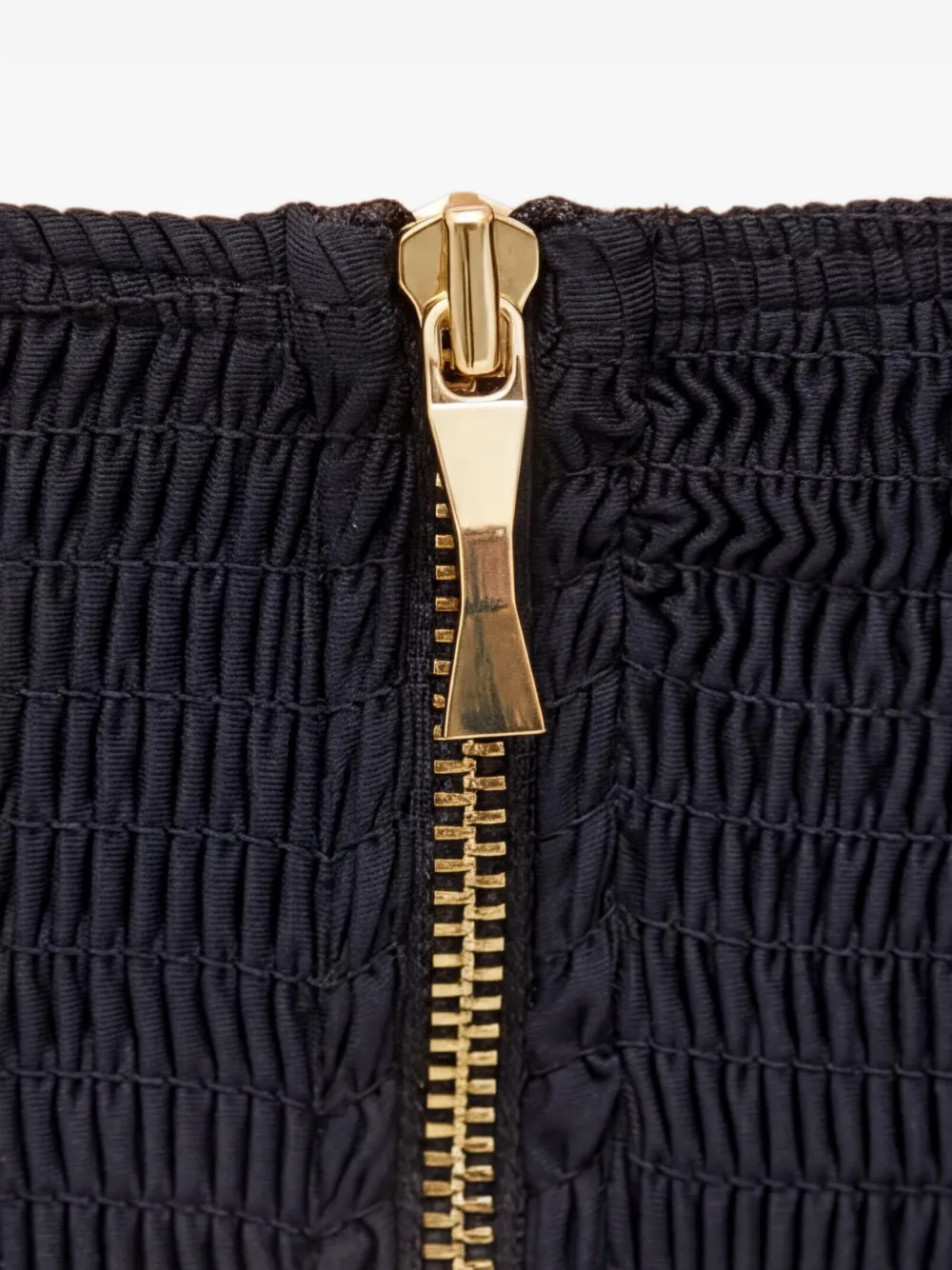 Kate Spade Bikini met gesmockte rug en rits Zwart