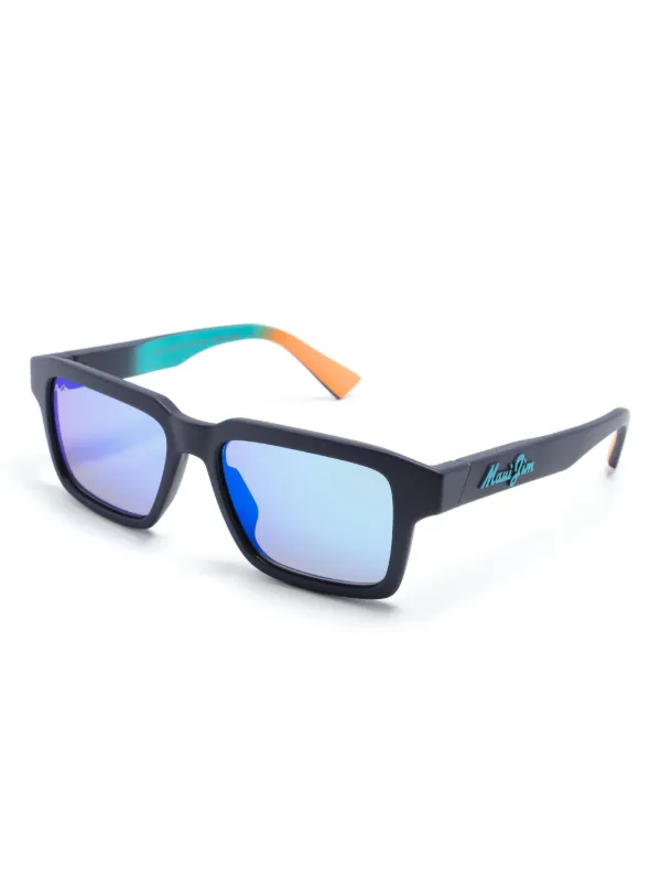 Maui Jim Kahiko スクエアサングラス | ブルー | FARFETCH JP
