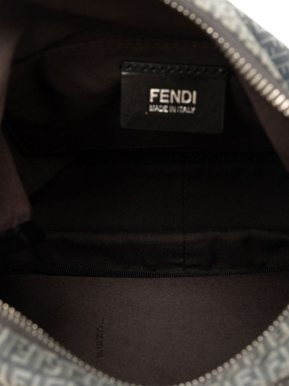 Pre-owned Fendi 2010-2023 Zucchino Cross Body Bag In Grey