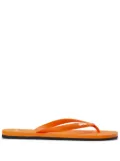 BOSS logo-appliqué flip flops - Orange