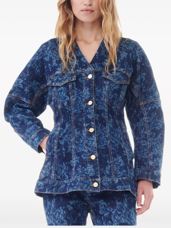 Ganni denim jacket hotsell