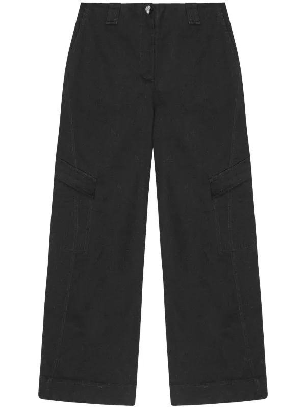 GANNI ガニー　ベルト付き シェルショートパンツ　L(40)サイズ　ブラック GANNI ガニー ベルト付き シェルショートパンツ L(40)サイズ