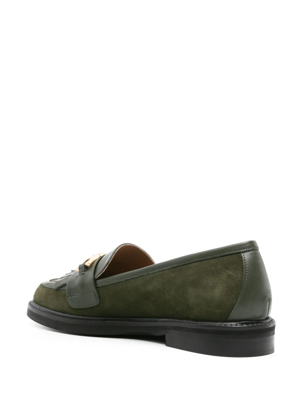 Roberto Festa Suède loafers met kwastje Groen