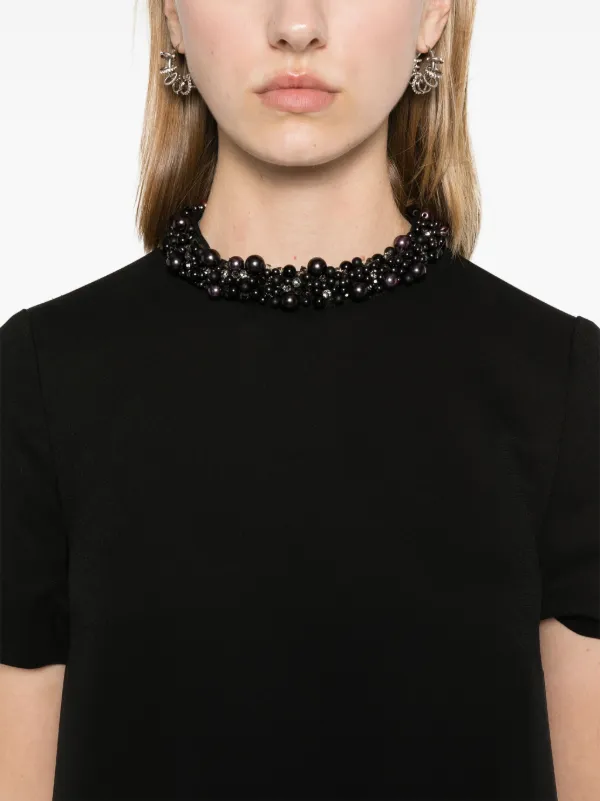 Viktor Rolf bead-embellished Dress Black FARFETCH IN