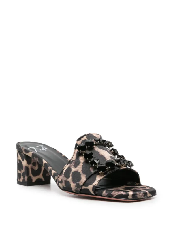 Roberto Festa 50mm Basa leopard print Mules Farfetch