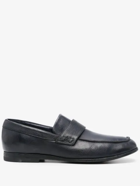 Moma pebbled-leather loafers