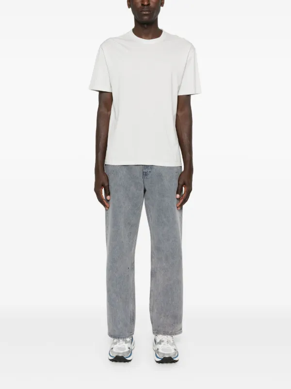 Ten c｜SHORT-SLEEVED ROUND NECK T-SHIRTS (T-SHIRT SS (22 Ten C short-sleeve Cotton T-shirt | Grey | FARFETCH