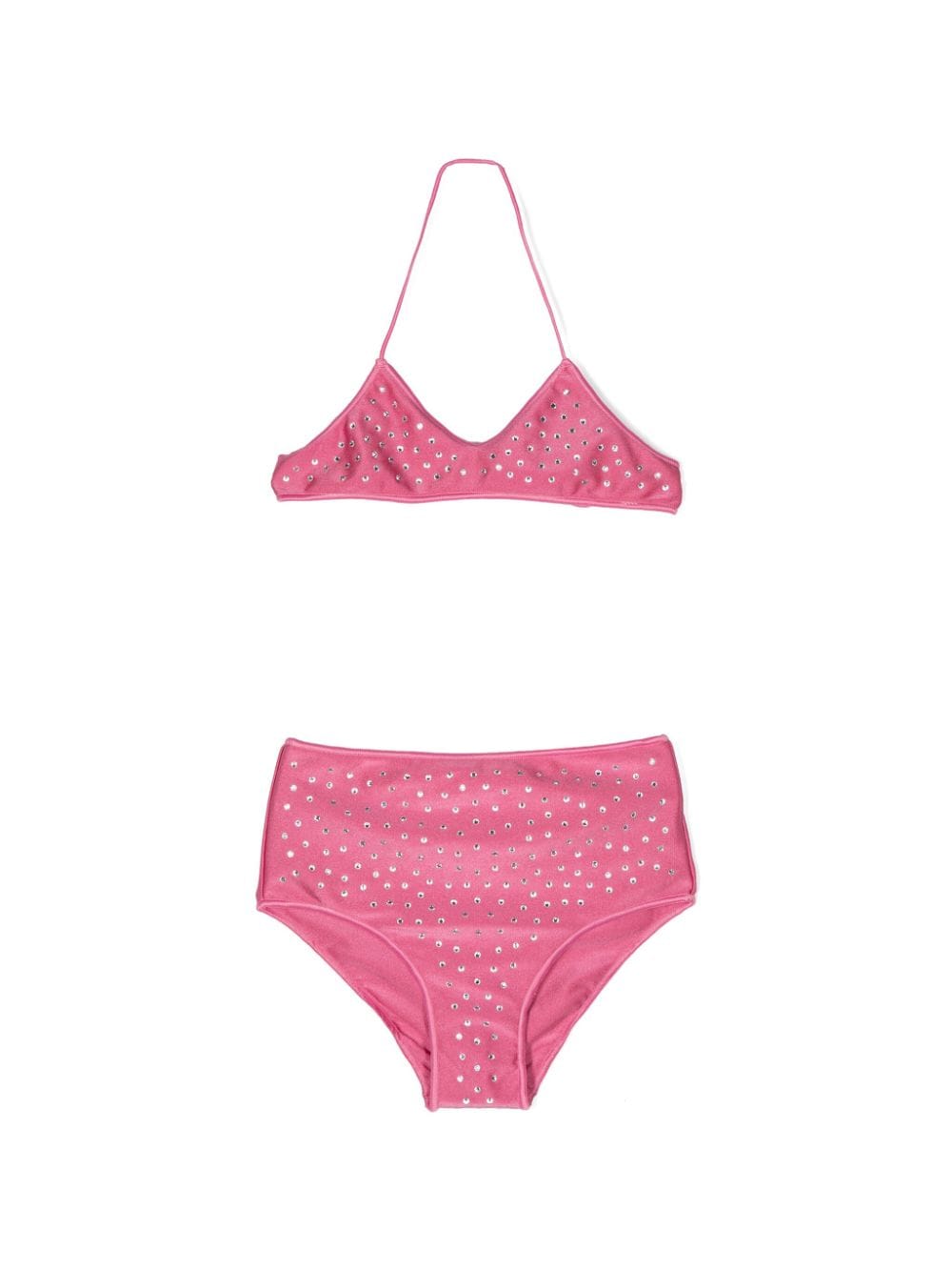 Oseree Gem-embellished Bikini Set (two Pieces) In 粉色
